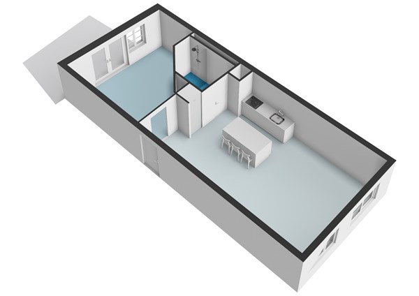 Floor plan - Amstel 190, 1017 AG Amsterdam 